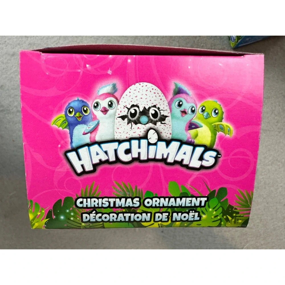 Hatchimals Green  with Blue and White Speckled Egg Christmas Ornament NEW IN BOX